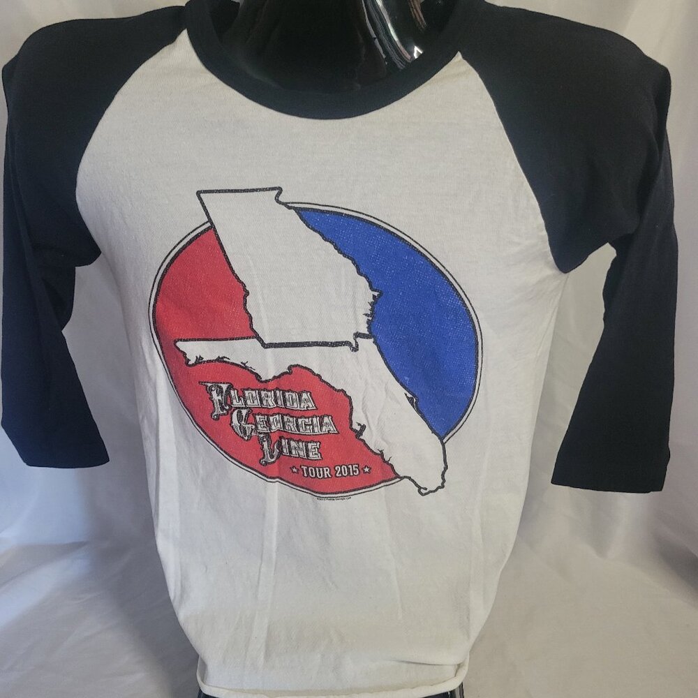 Florida Georgia Line 2015 Tour Baseball Shirt (S)